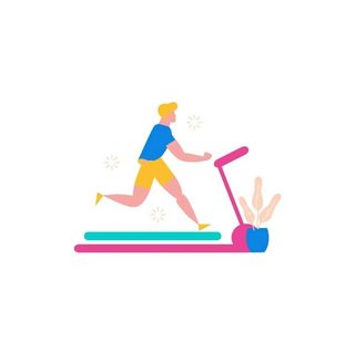 跑步机跑步图片