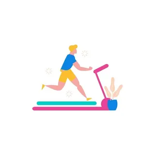 跑步机跑步图片