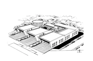 建筑手绘效果图设计图片
