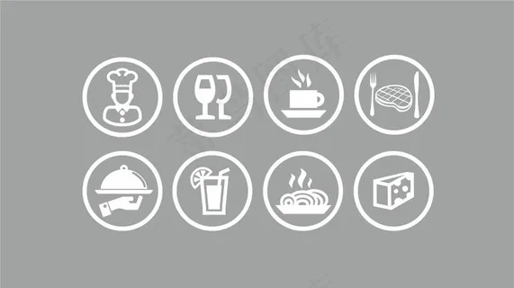 西餐图标图片