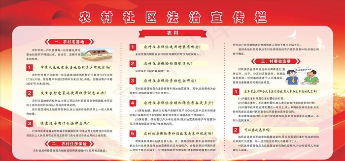 社区法制宣传栏图片(210X297)cdr矢量模版下载