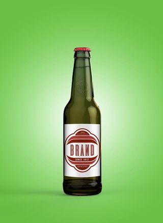 酒瓶包装样机图片