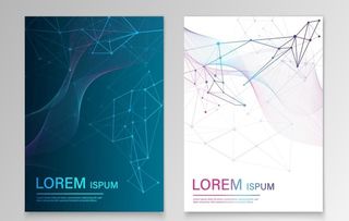 画册 单页 科技感封面模板 图片