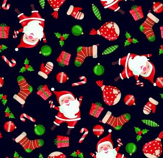 圣诞老人 数码印花图片