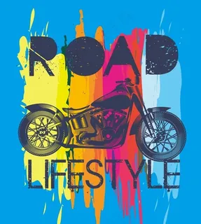 摩托车矢量图片