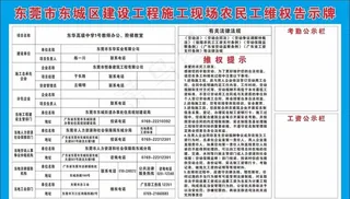 农民工维权公示牌图片