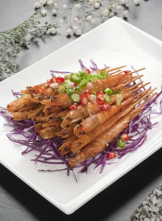 美极盐签虾图片