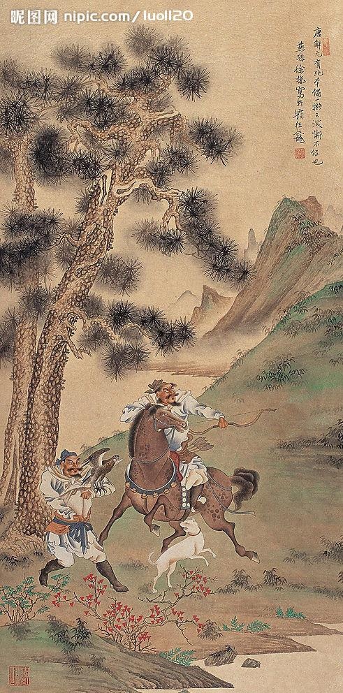 出猎图图片
