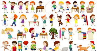 矢量儿童素材图片