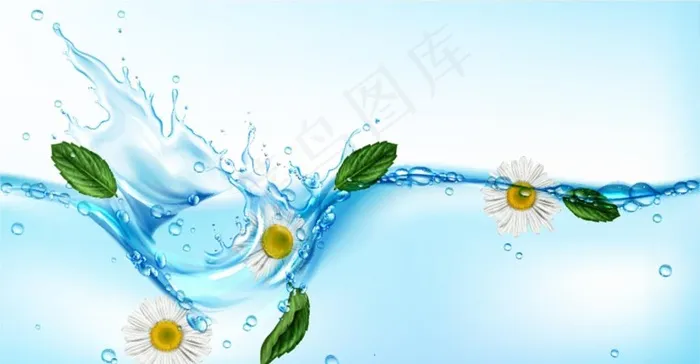 菊花液体图片ai矢量模版下载