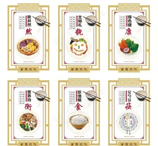 文明餐桌食堂文化饭堂文化图片