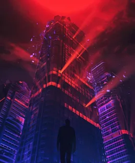 赛博朋克背景图片