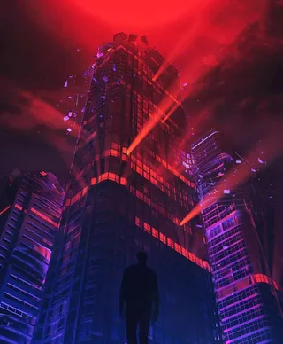 赛博朋克背景图片