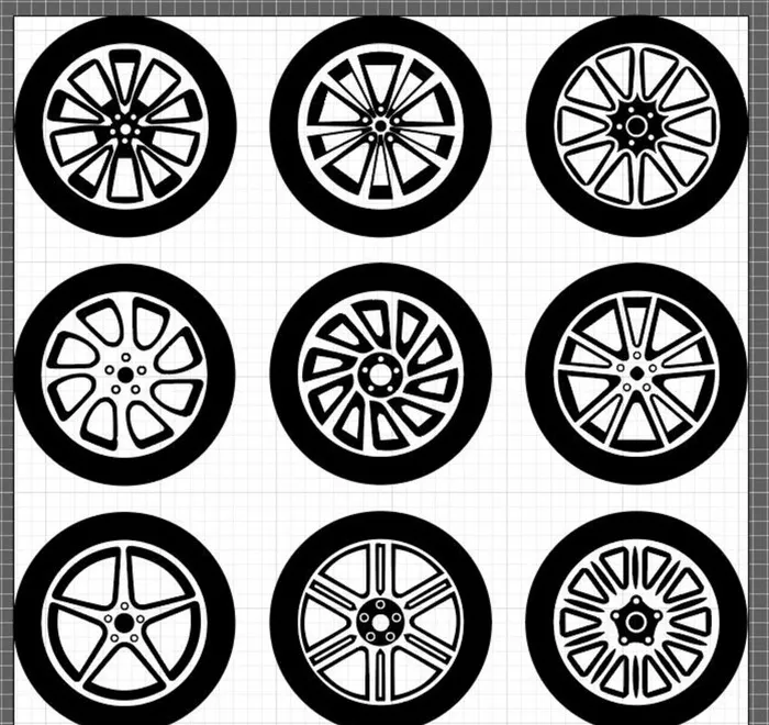 矢量汽车轮胎图片ai矢量模版下载