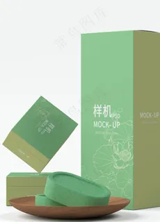 茶盒包装样机图片