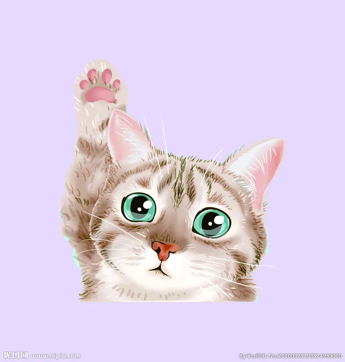 猫图片ai矢量模版下载