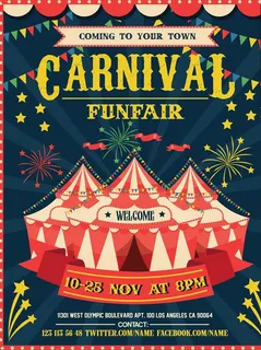 马戏团嘉年华海报图片 马戏团嘉年华海报图片