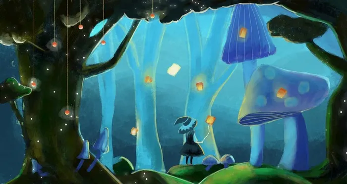 梦游治愈图片(4724x2657)psd模版下载