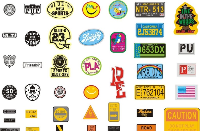 童装印花图 印绣章仔图片