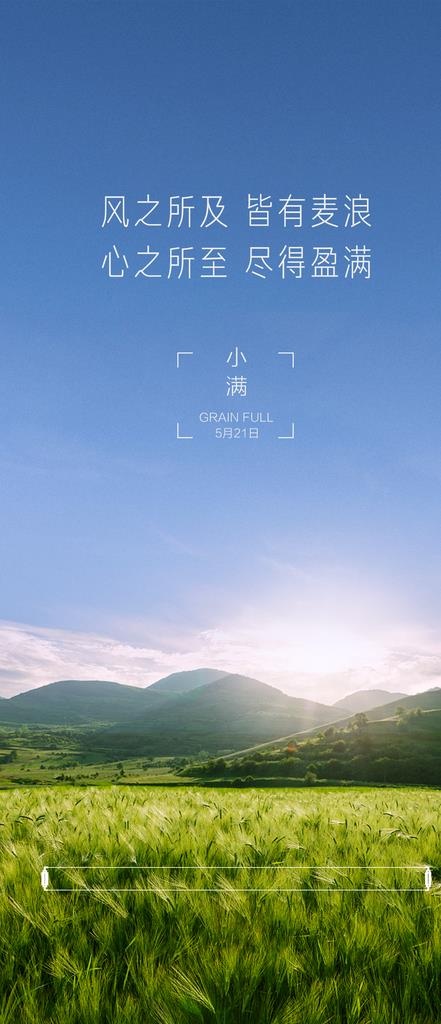 小满海报图片(1440x3120)psd模版下载