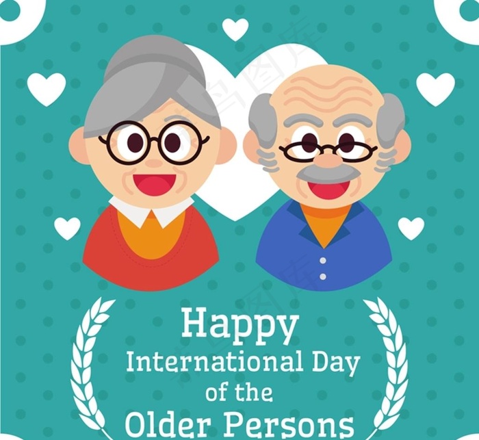 老年人节贺卡图片