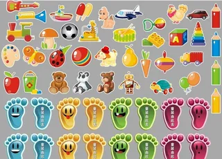 童装区走廊地贴图片