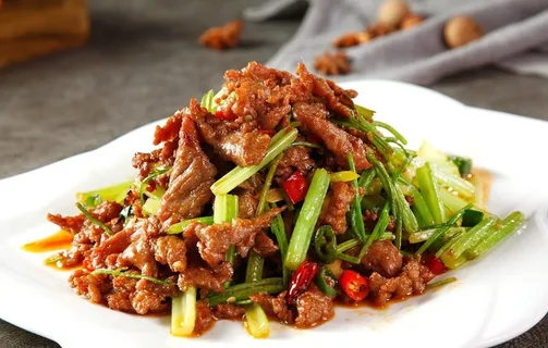 芹菜牛柳图片 芹菜牛柳图片
