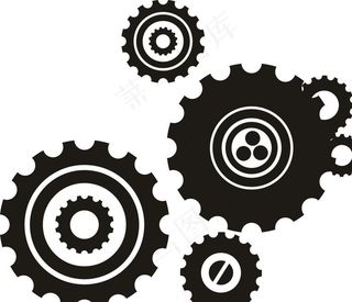 齿轮 矢量图 旋转图片