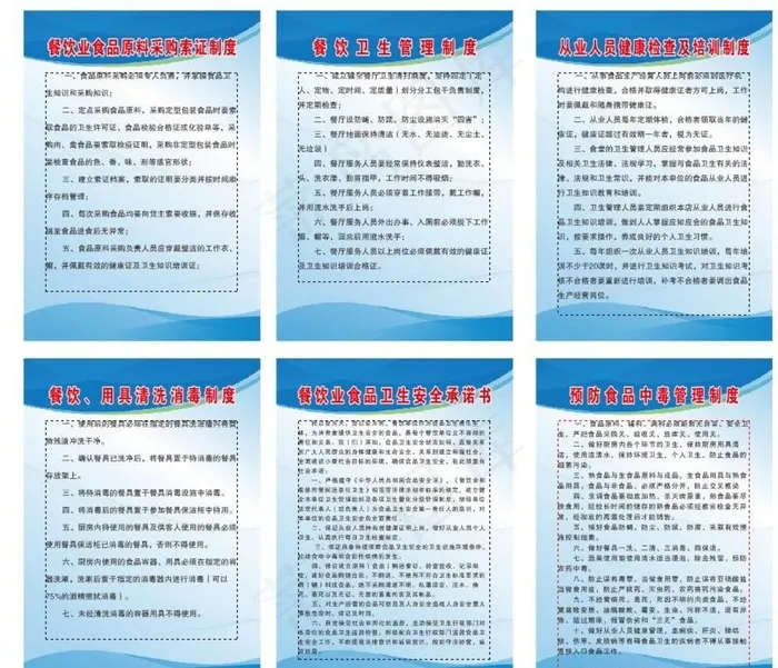 餐厅制度图片cdr矢量模版下载
