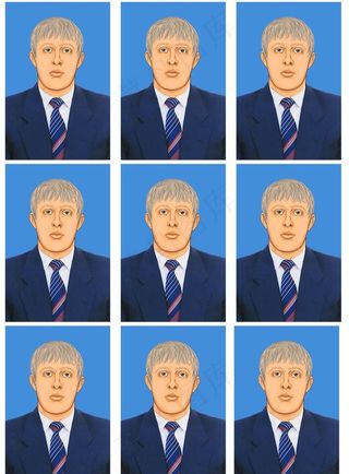 一寸相片模板图片