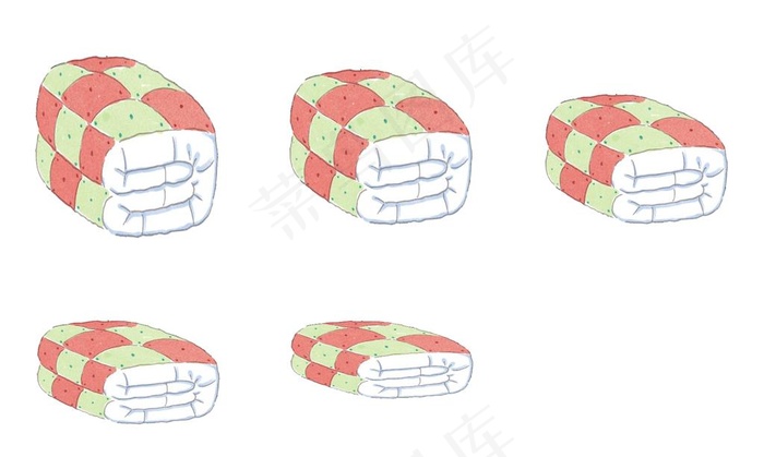 卡通被子图片psd模版下载