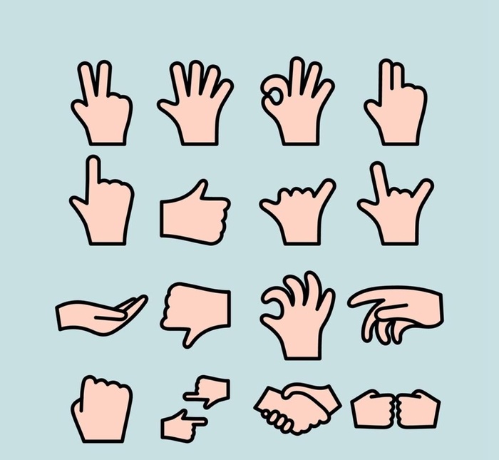 款创意手势图片