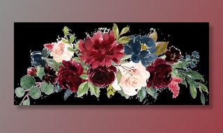 水彩花 免扣 PNG图片