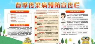 春季传染病展板图片