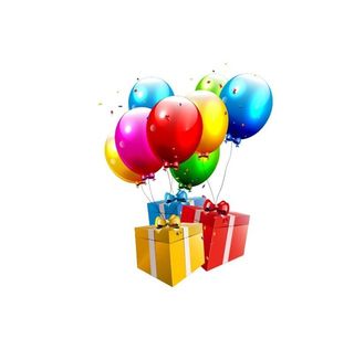 气球礼物图片
