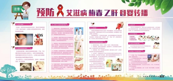 预防艾滋病宣传图片cdr矢量模版下载