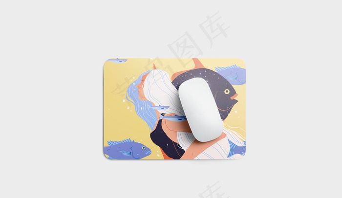 鼠标垫样机图片psd模版下载