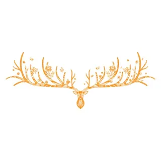 鹿角组合元素设计图片