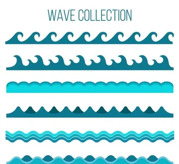 蓝色海浪设计图片