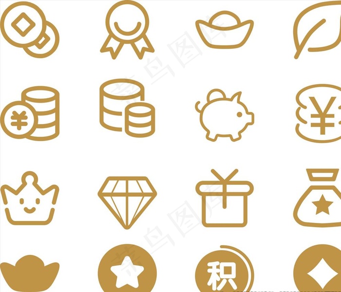 积分商城图标图片cdr矢量模版下载