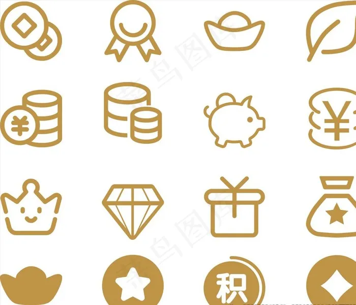 积分商城图标图片cdr矢量模版下载