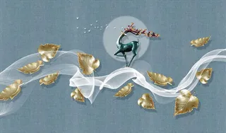 浮雕花背景墙图片