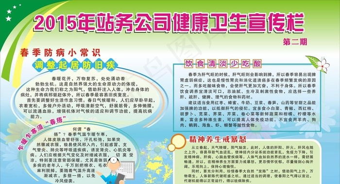 健康卫生宣传栏图片cdr矢量模版下载