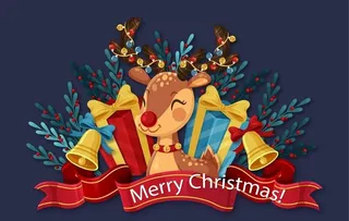 圣诞节展架图片