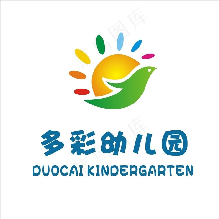 幼儿园标识矢量班徽校徽设计图片