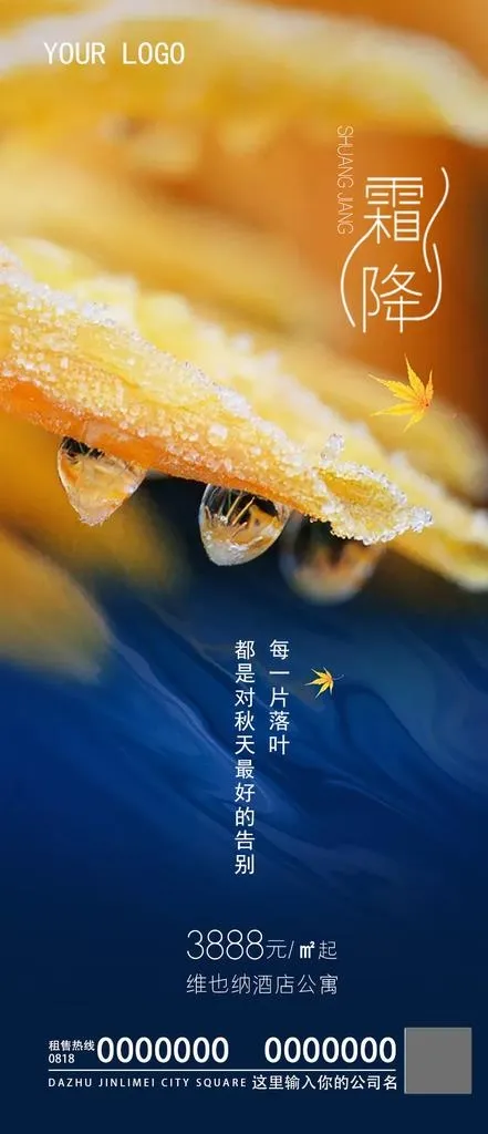 霜降图片(1000x2167)psd模版下载