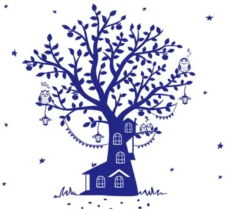 矢量图树屋图片