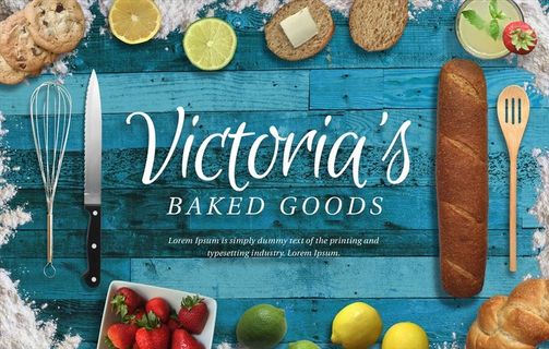 厨房烘焙用品西餐美食海报图片