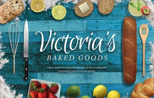 厨房烘焙用品西餐美食海报图片