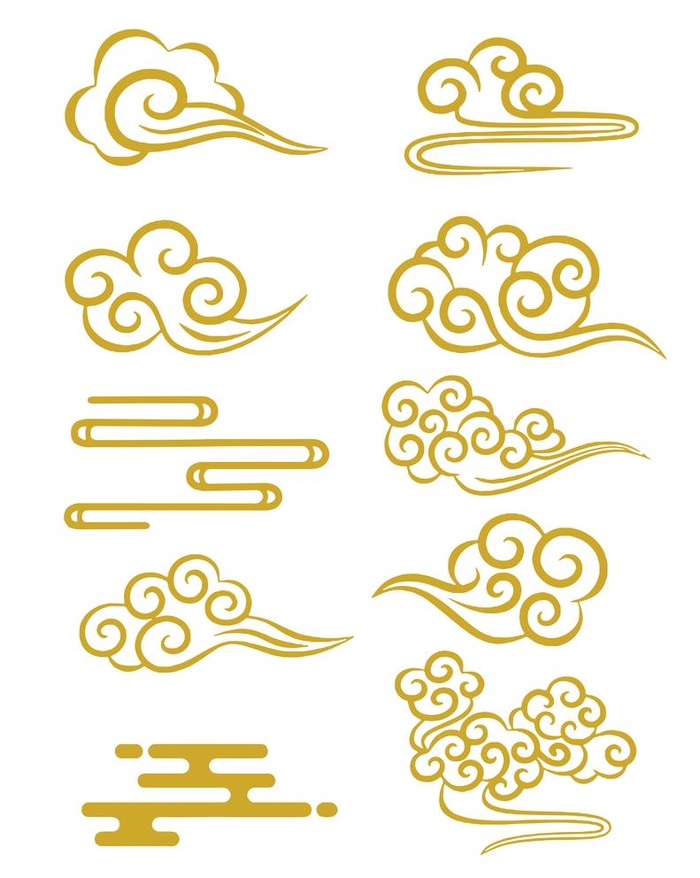 祥云图片ai矢量模版下载